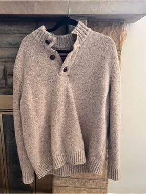 UNTUCKit Men's Gordonne Sweater Henley Lambswool